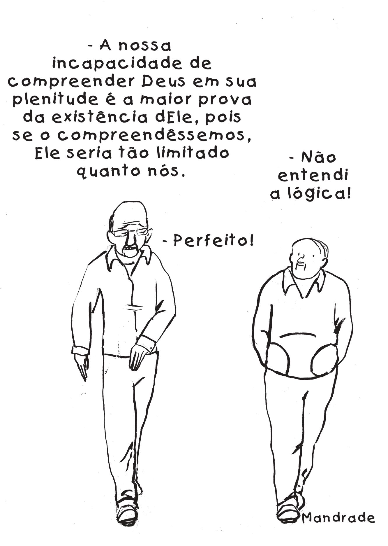 Charge publicada na edição 526