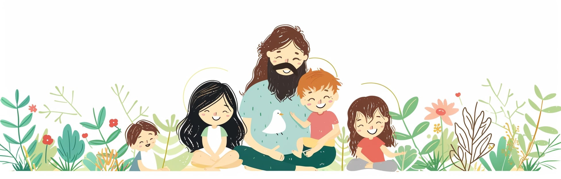 Ilustração da tarefa de evangelizar crianças e jovens