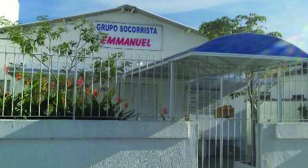Voluntários do Grupo Socorrista Emmanuel durante gravações