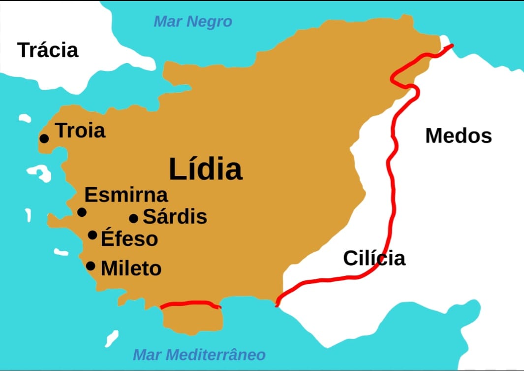 Mapa da região