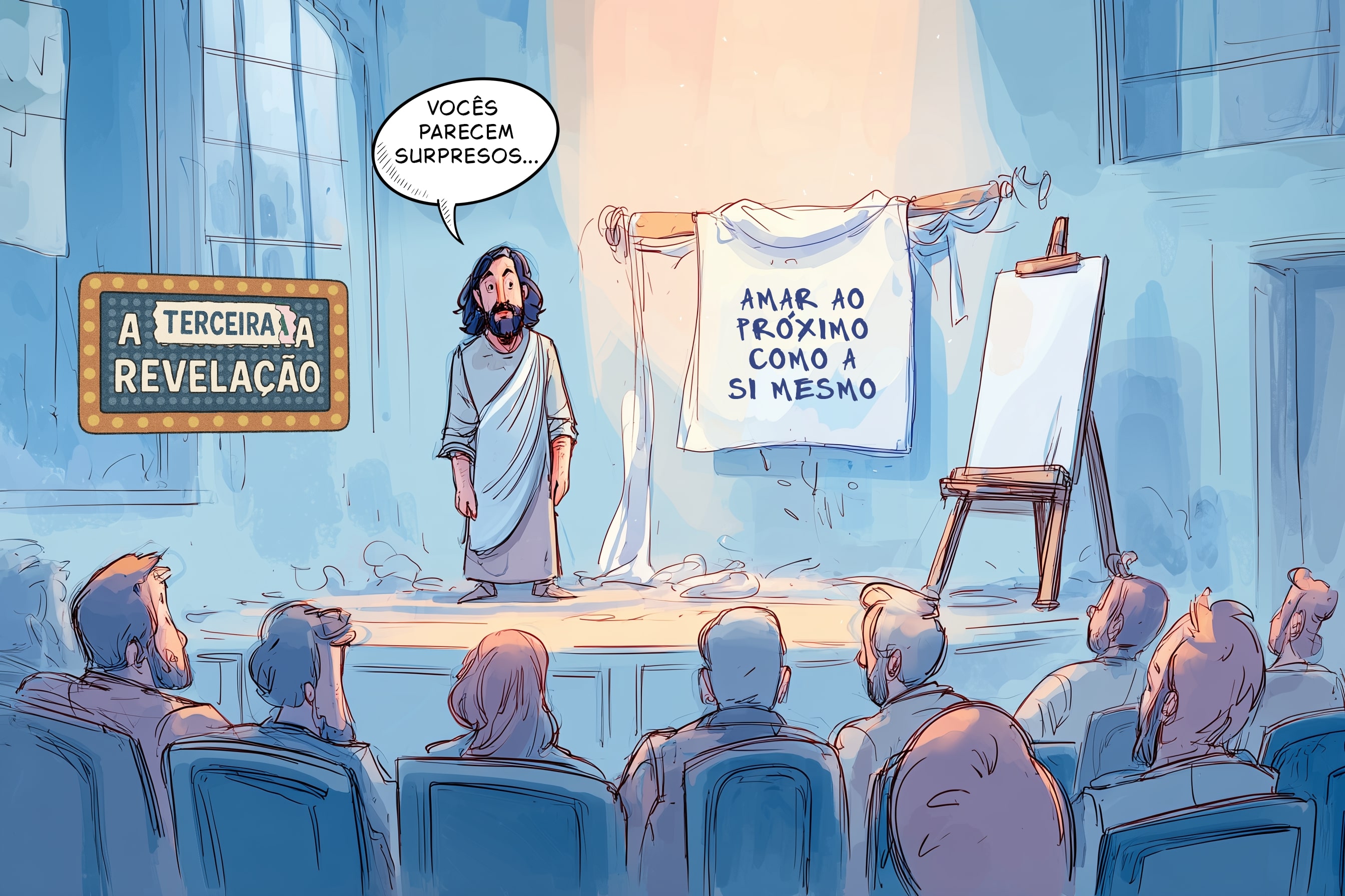 Charge publicada na edição