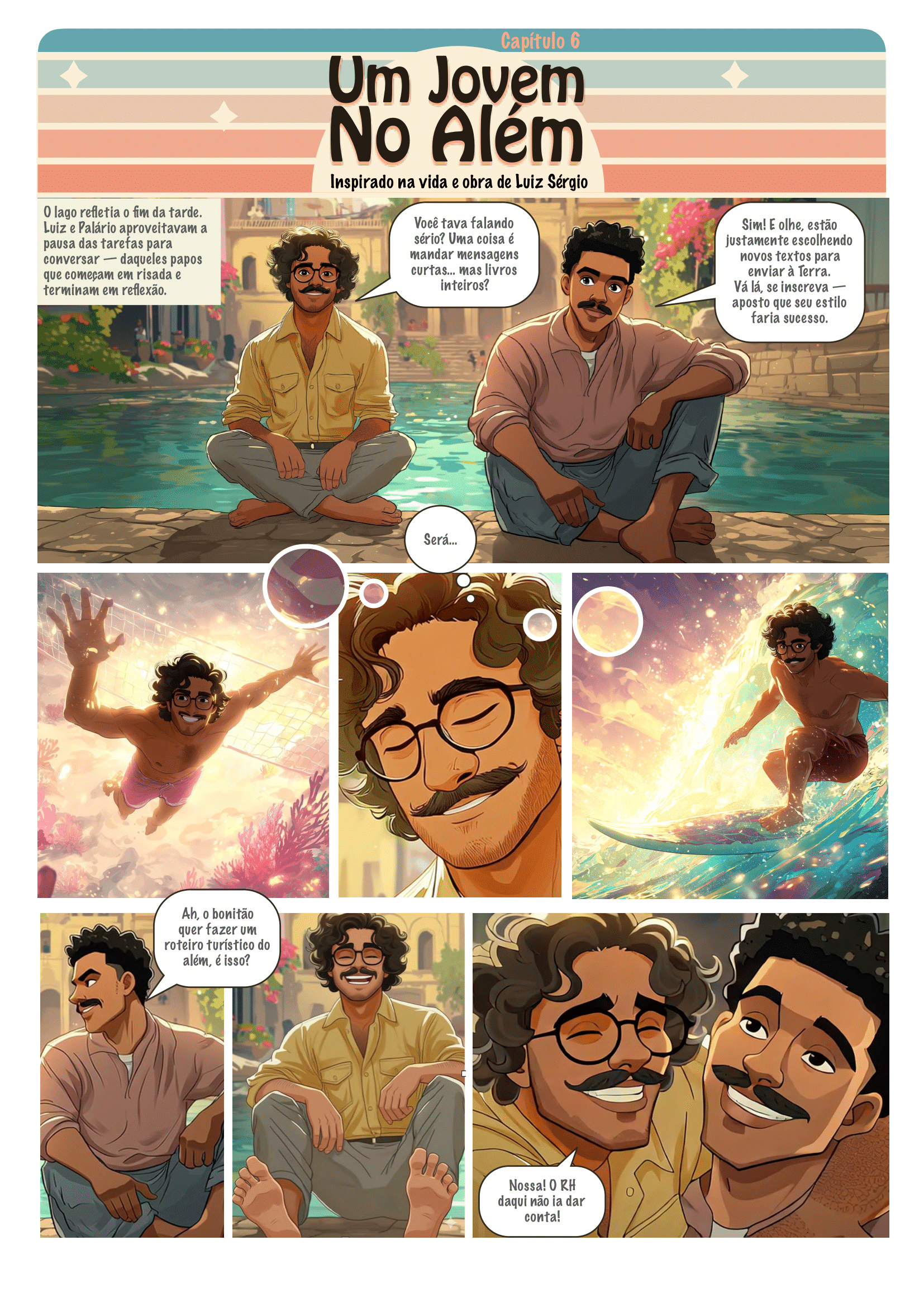 Página 1 do quadrinho Um Jovem no Além – Capítulo 6