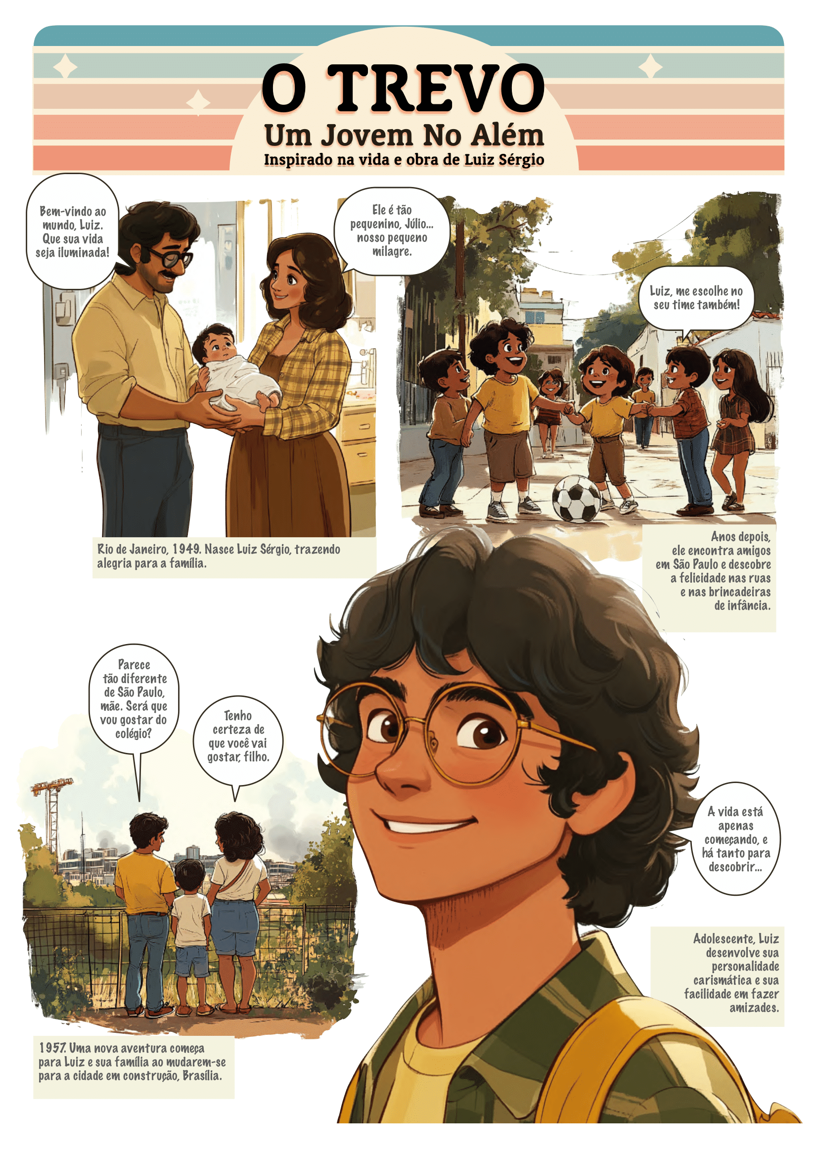 Página 1 do quadrinho Um Jovem no Além – História completa