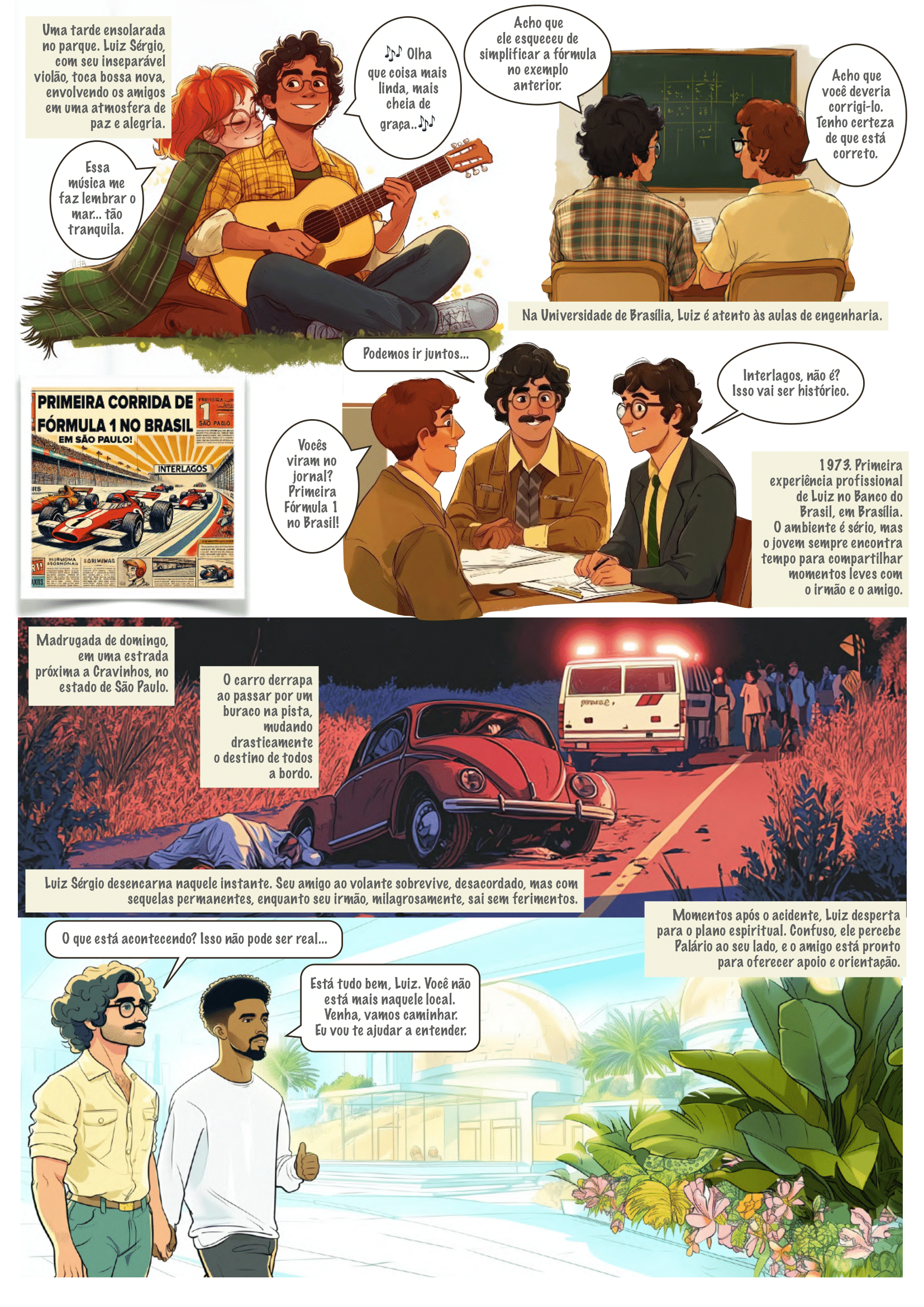 Página 2 do quadrinho Um Jovem no Além – História completa